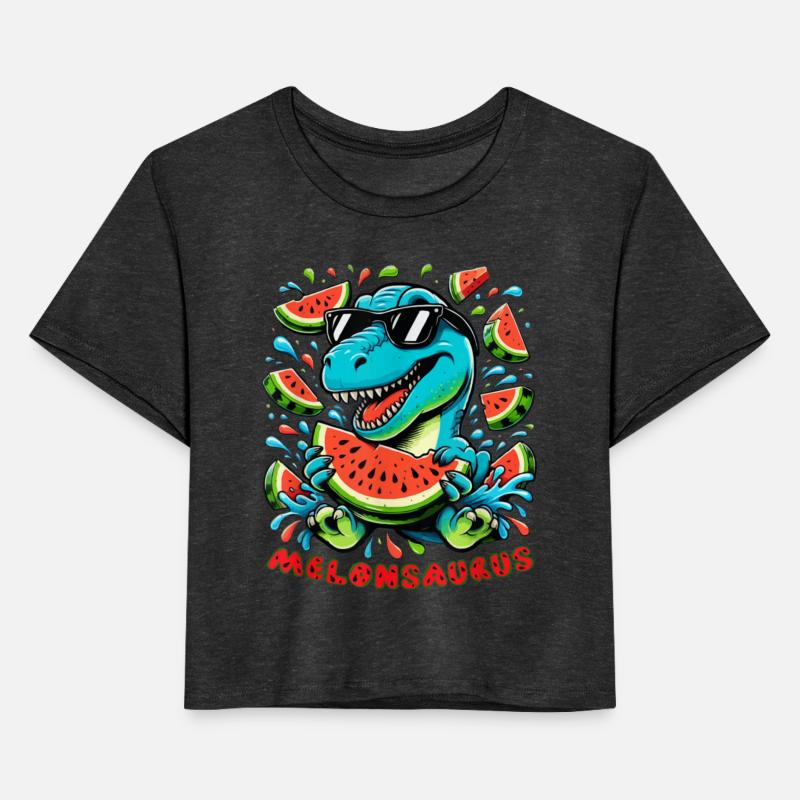 Funny Summer Break T Rex Melonsaurus Cool Watermel