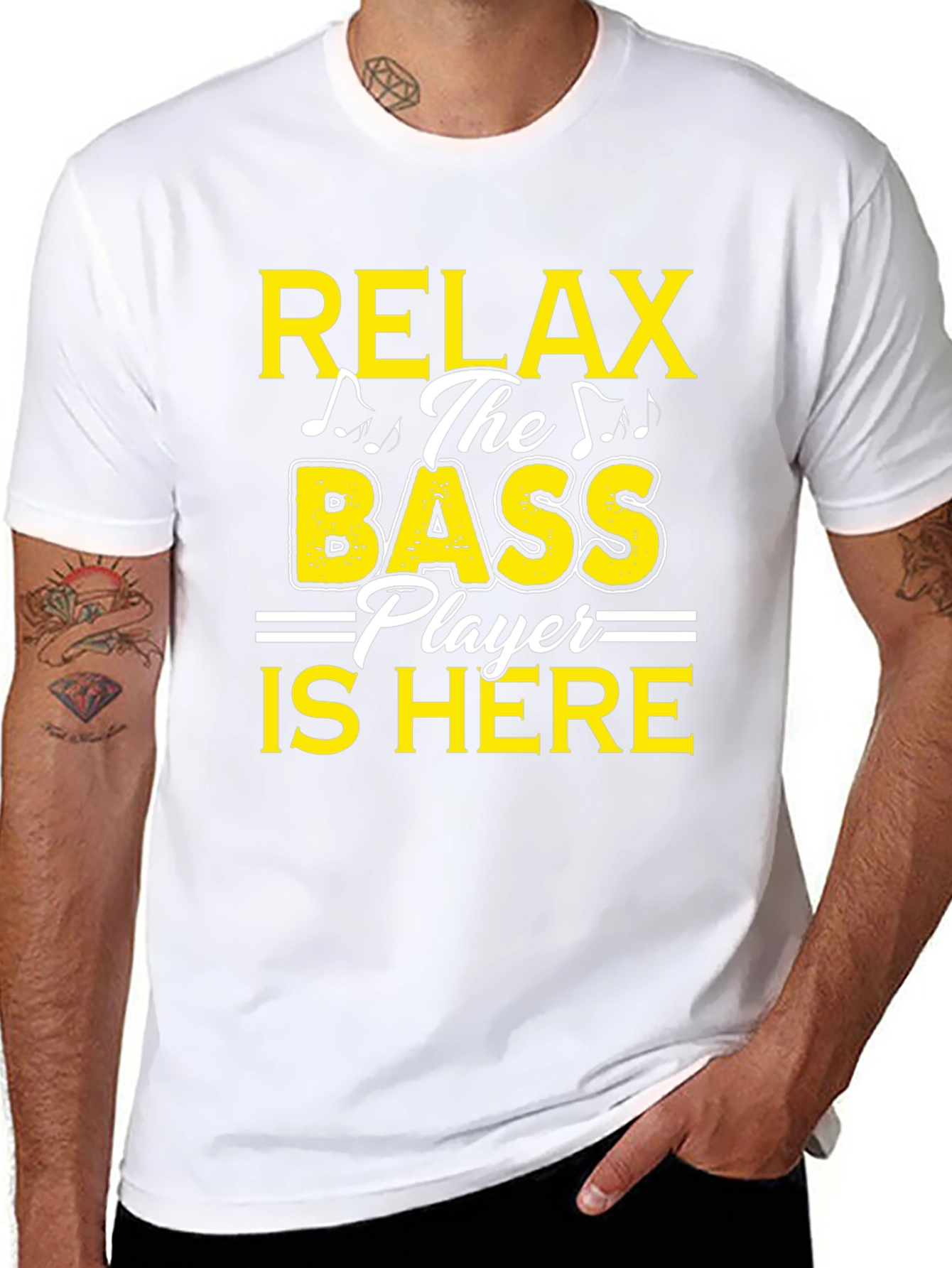 Relax Bass Player Here Graphic T-Shirt