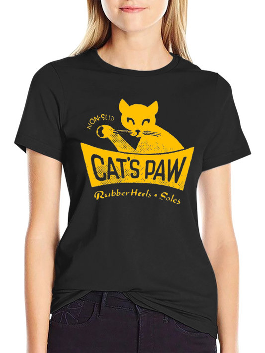 Cats Paw Rubber Heels T-Shirt - Vintage Style