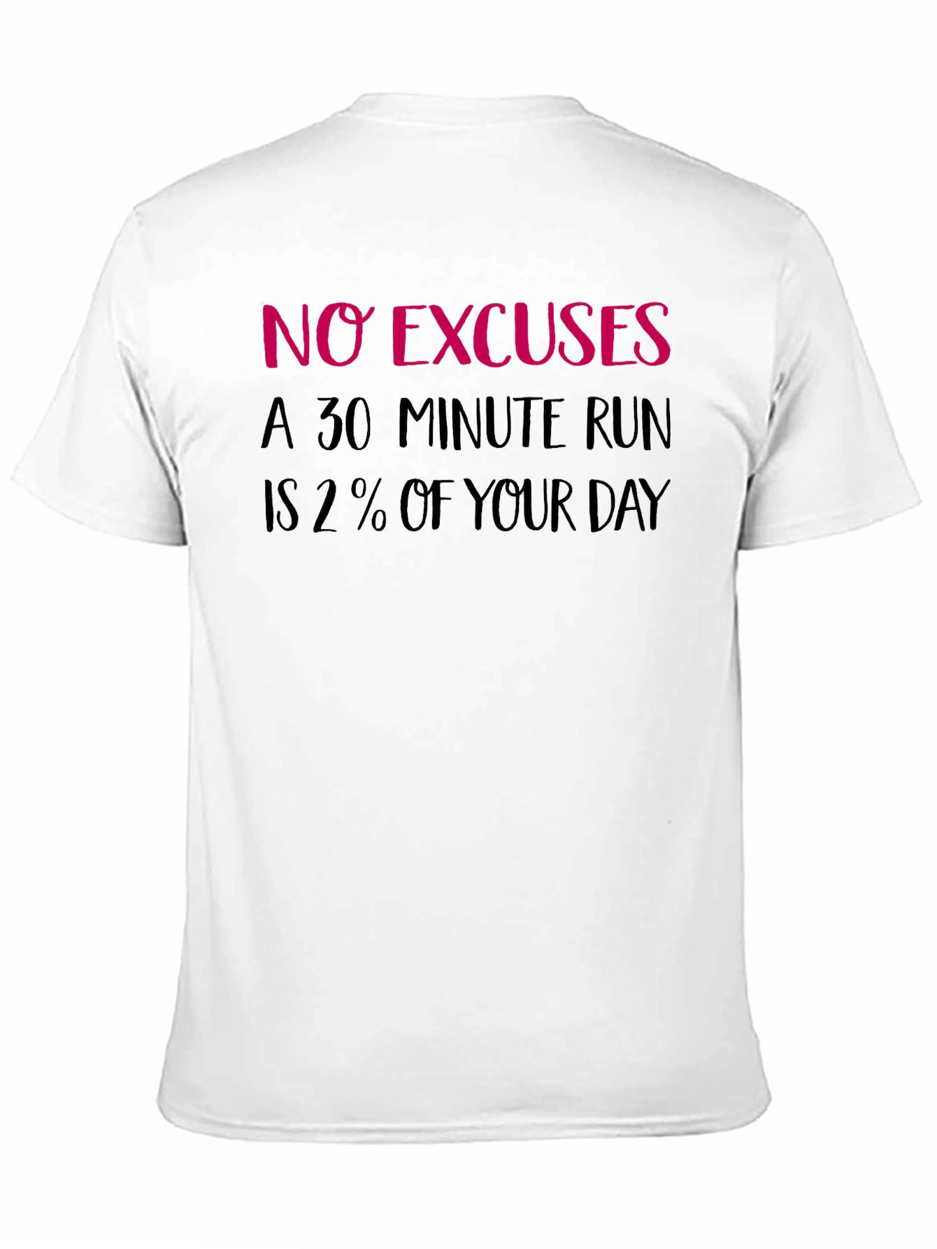 No Excuses Run Black T-Shirt