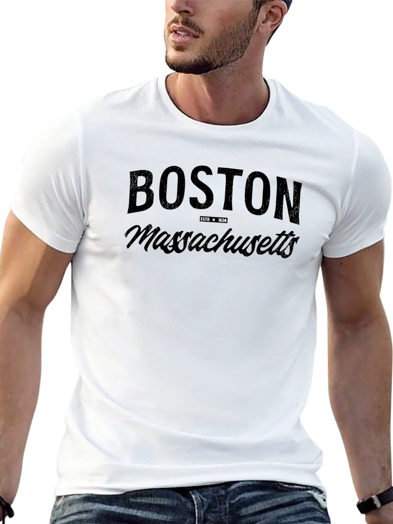 Boston Massachusetts Graphic T-Shirt