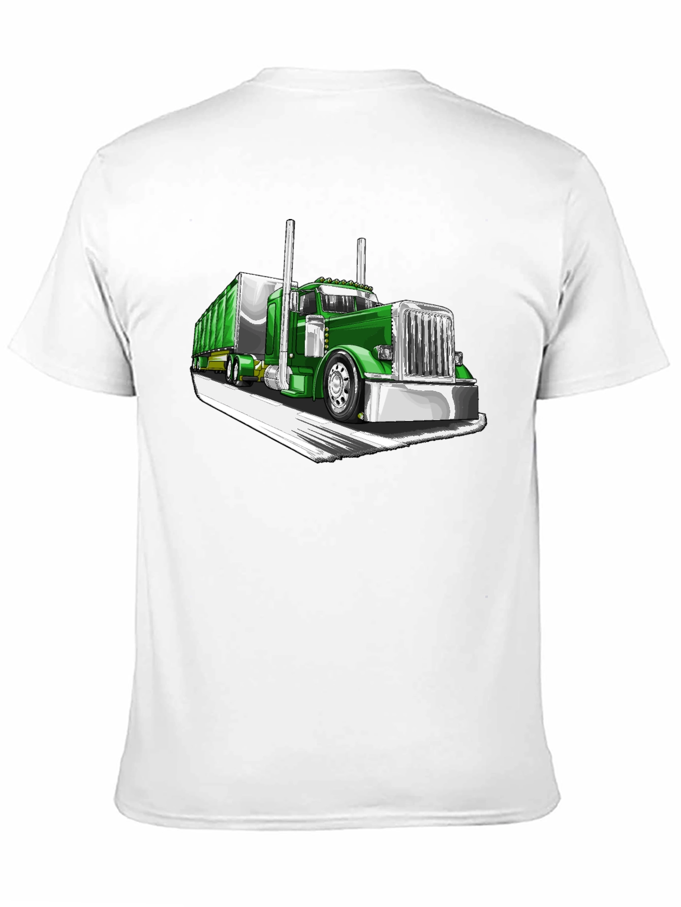 Green Truck Graphic Tee - Cool Car Shirt