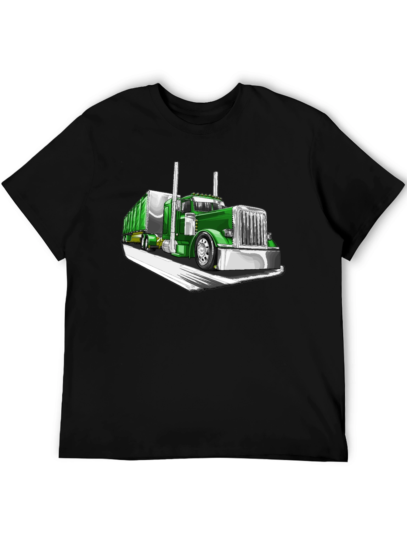 Green Truck Graphic Tee - Cool Car Shirt