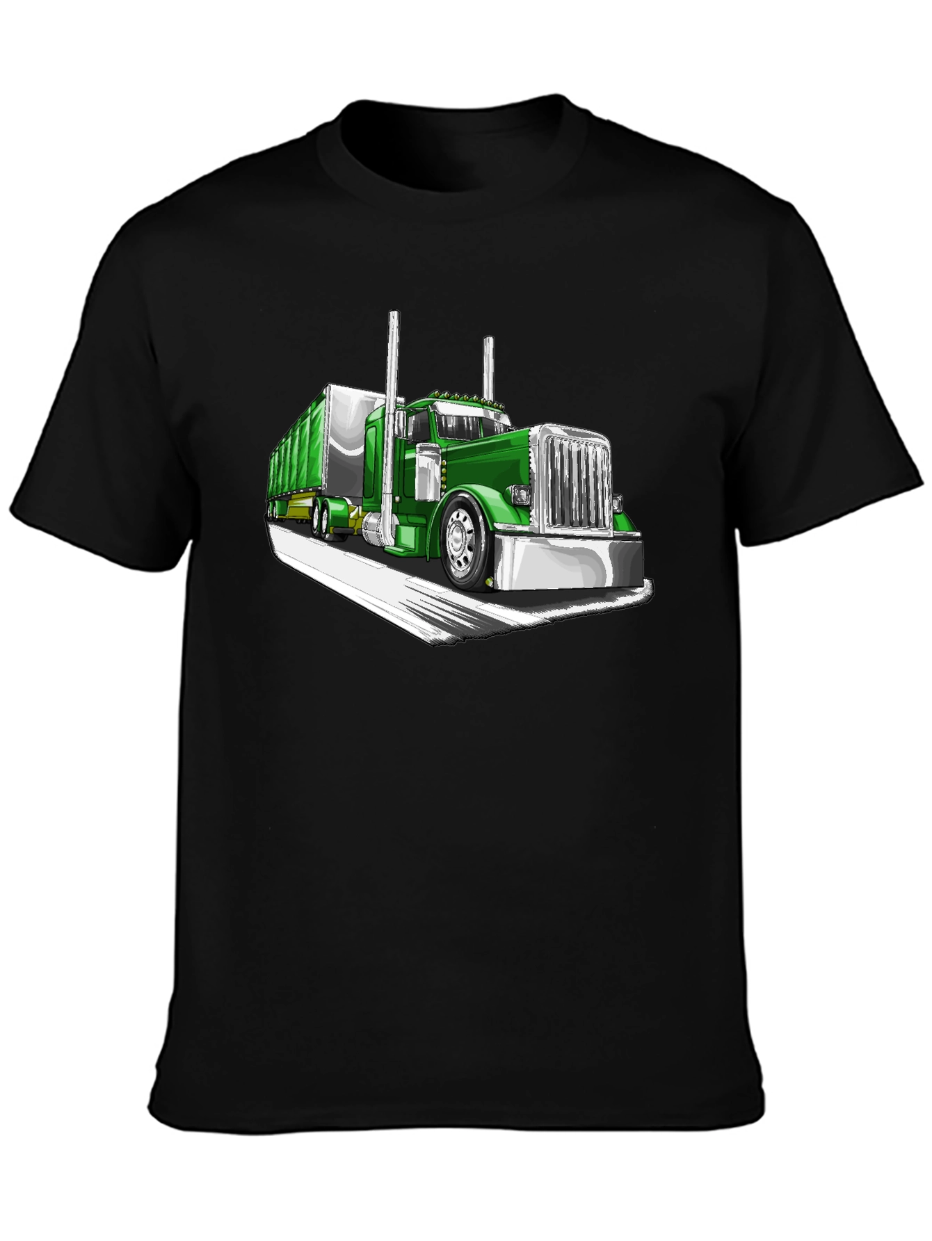 Green Truck Graphic Tee - Cool Car Shirt