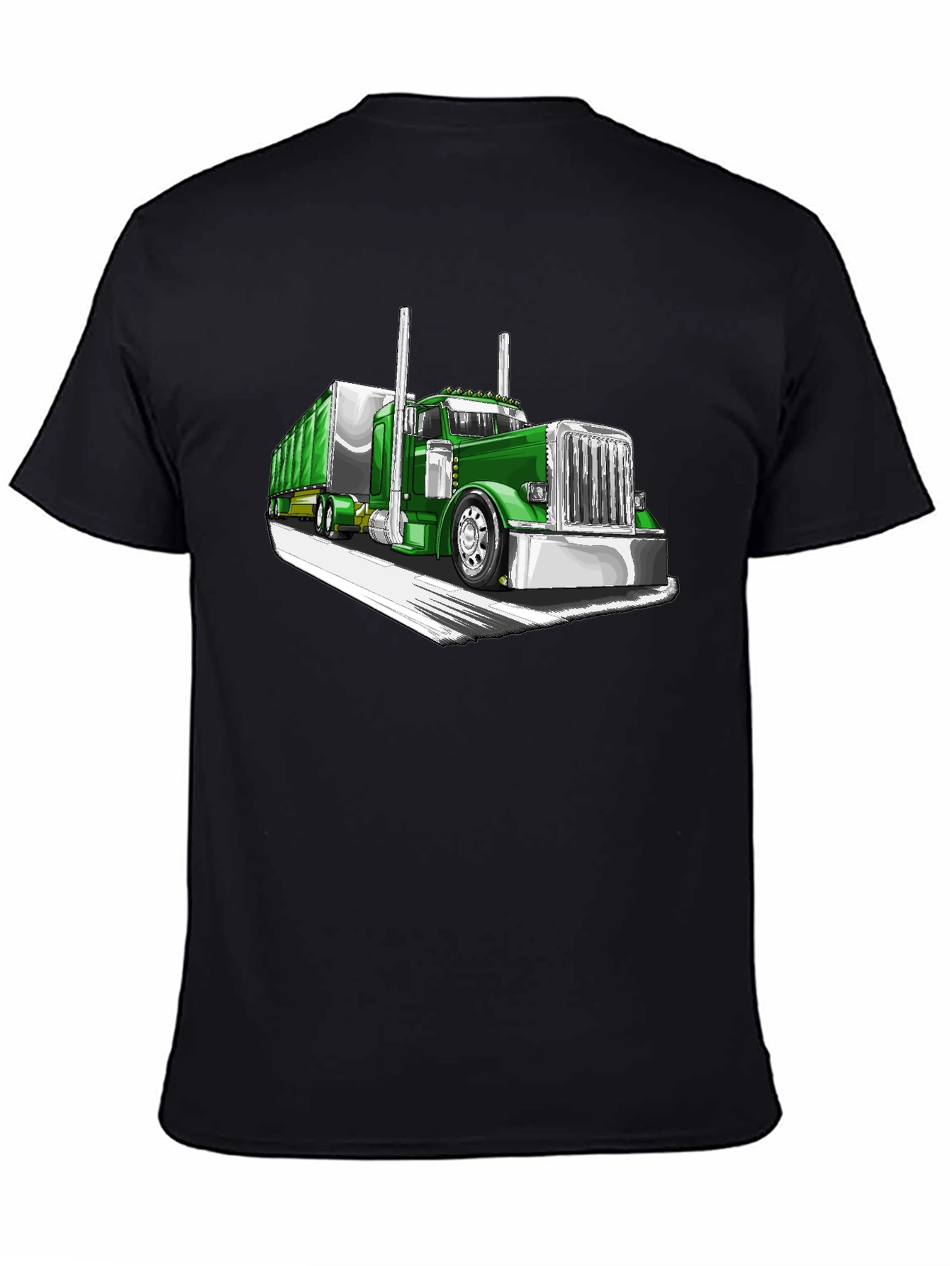 Green Truck Graphic Tee - Cool Car Shirt