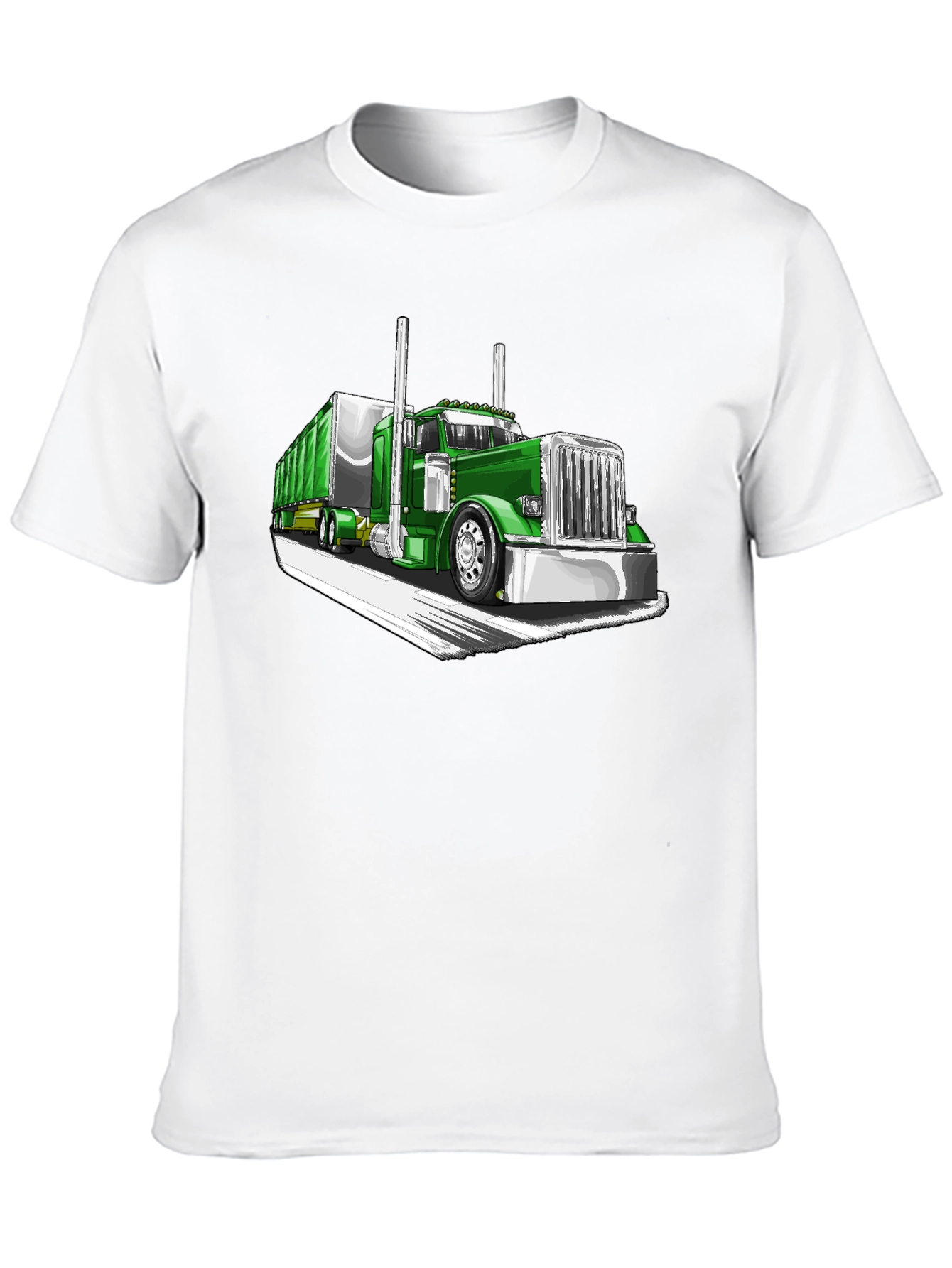 Green Truck Graphic Tee - Cool Car Shirt
