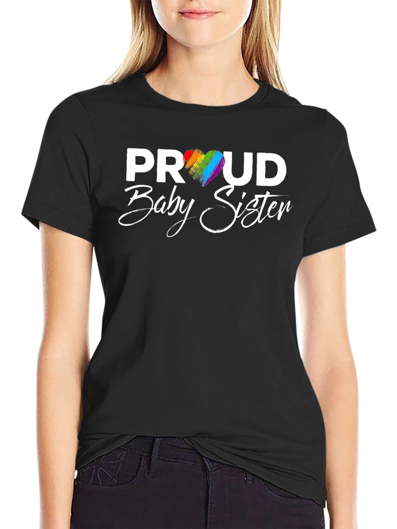 Proud Baby Sister LGBTQ+ T-Shirt