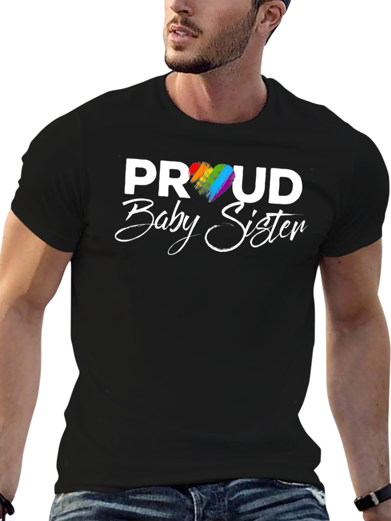 Proud Baby Sister LGBTQ+ T-Shirt