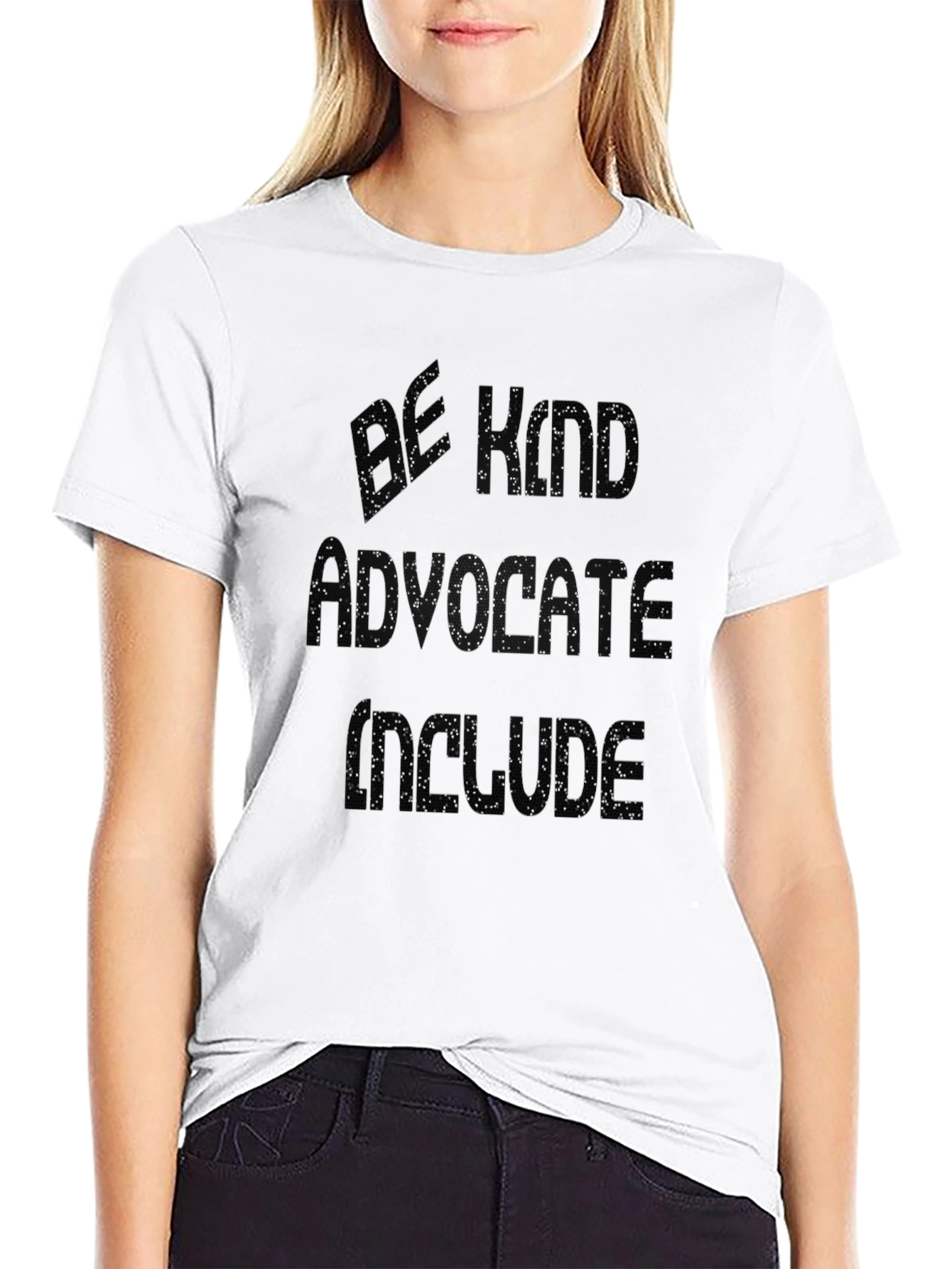 Be Nice Advocate Inside Black Graphic Tee
