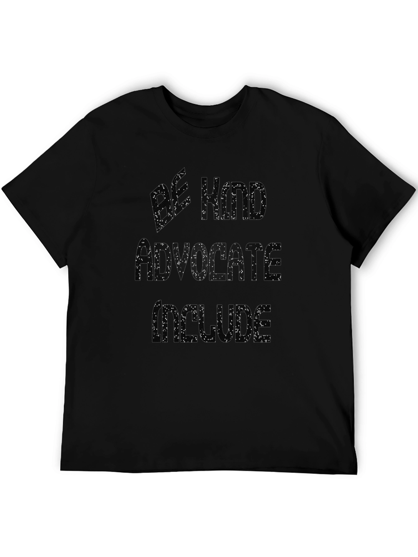 Be Nice Advocate Inside Black Graphic Tee