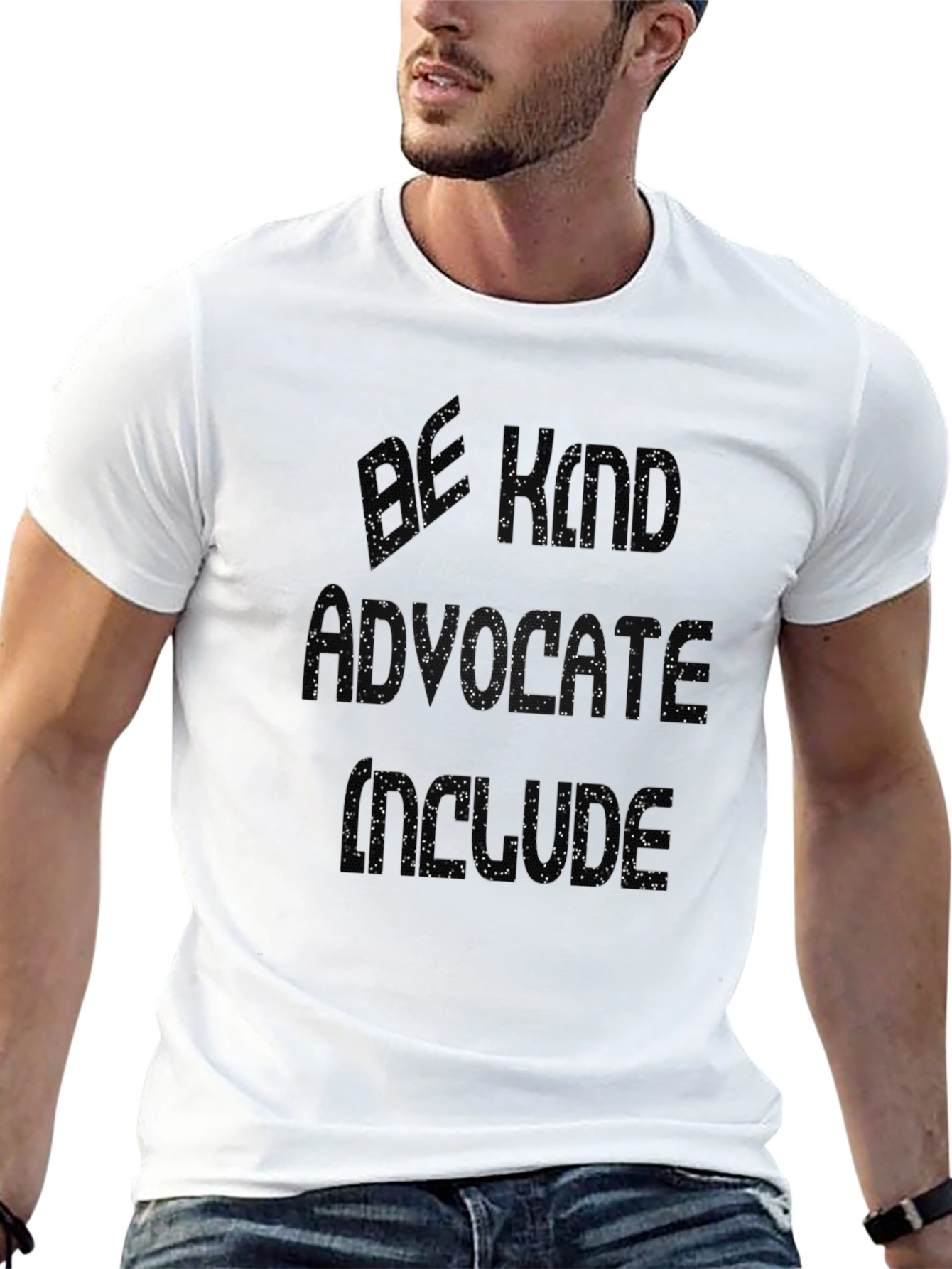 Be Nice Advocate Inside Black Graphic Tee