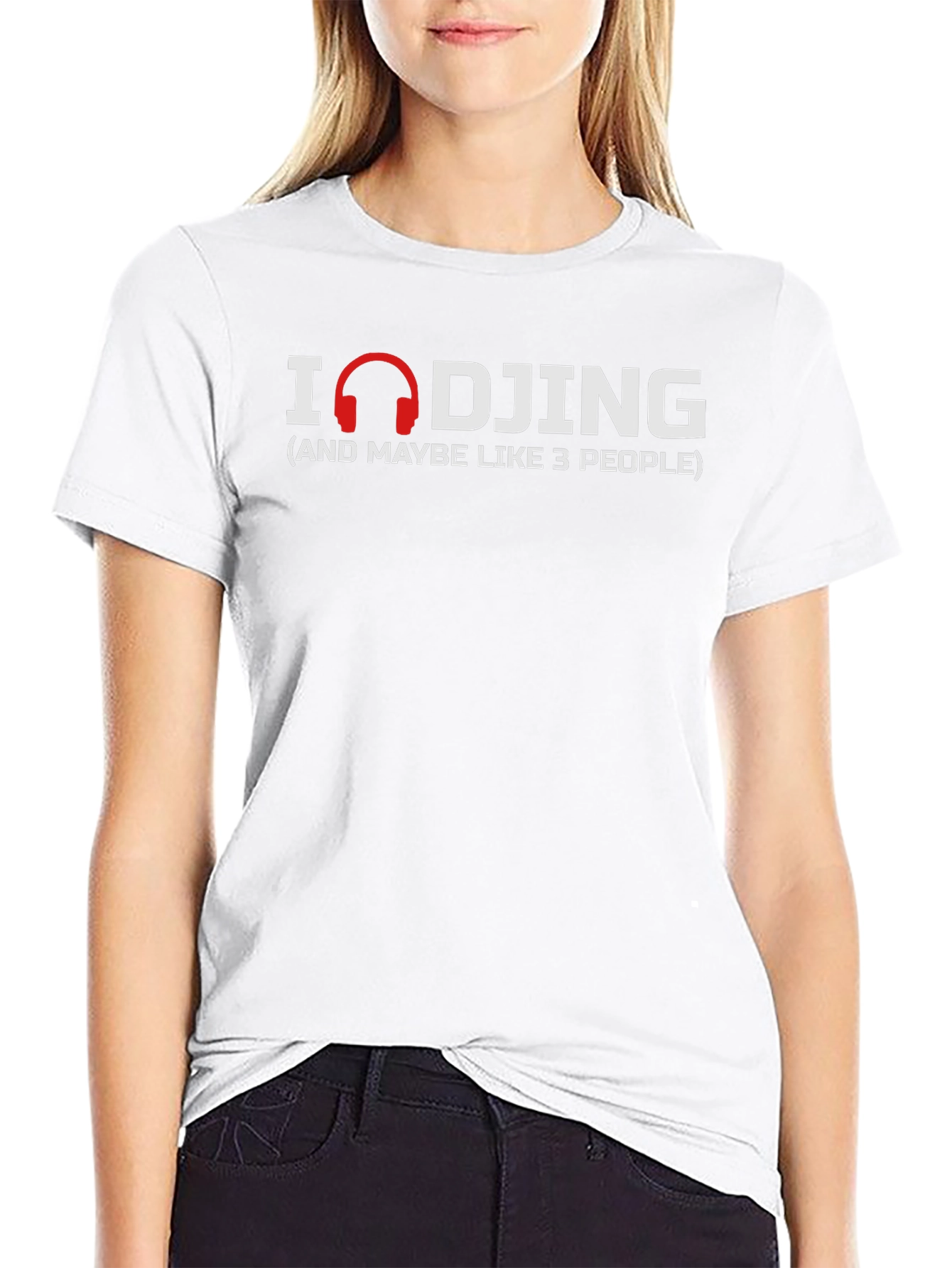 I Love DJing Funny Graphic Tee