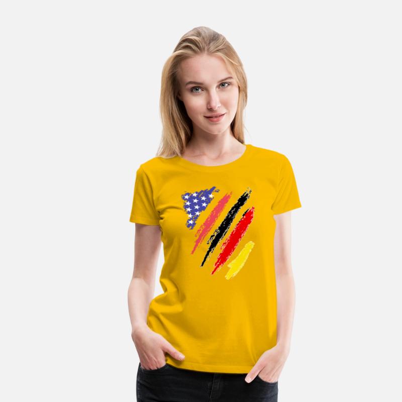 German American Patriot Heart Flag Stripes