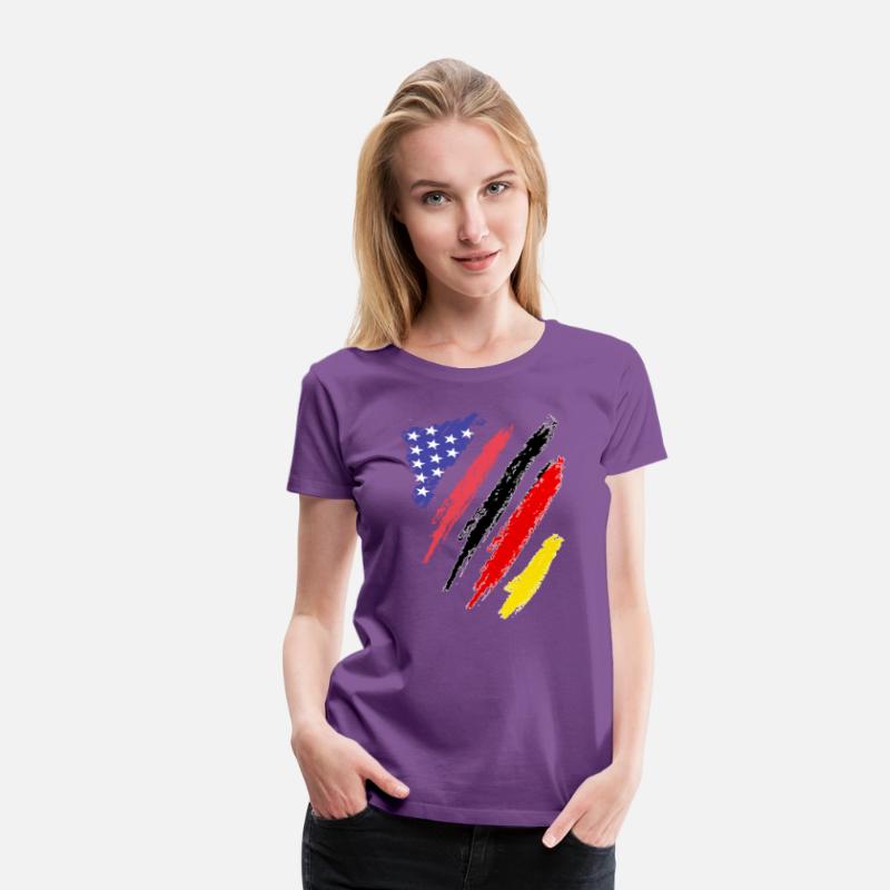 German American Patriot Heart Flag Stripes