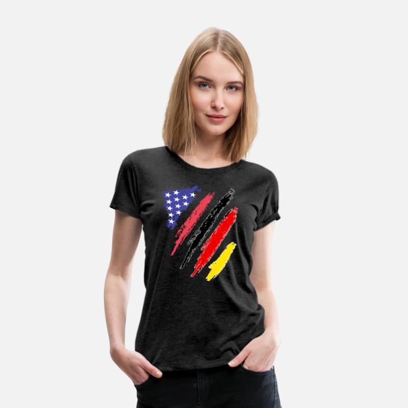 German American Patriot Heart Flag Stripes