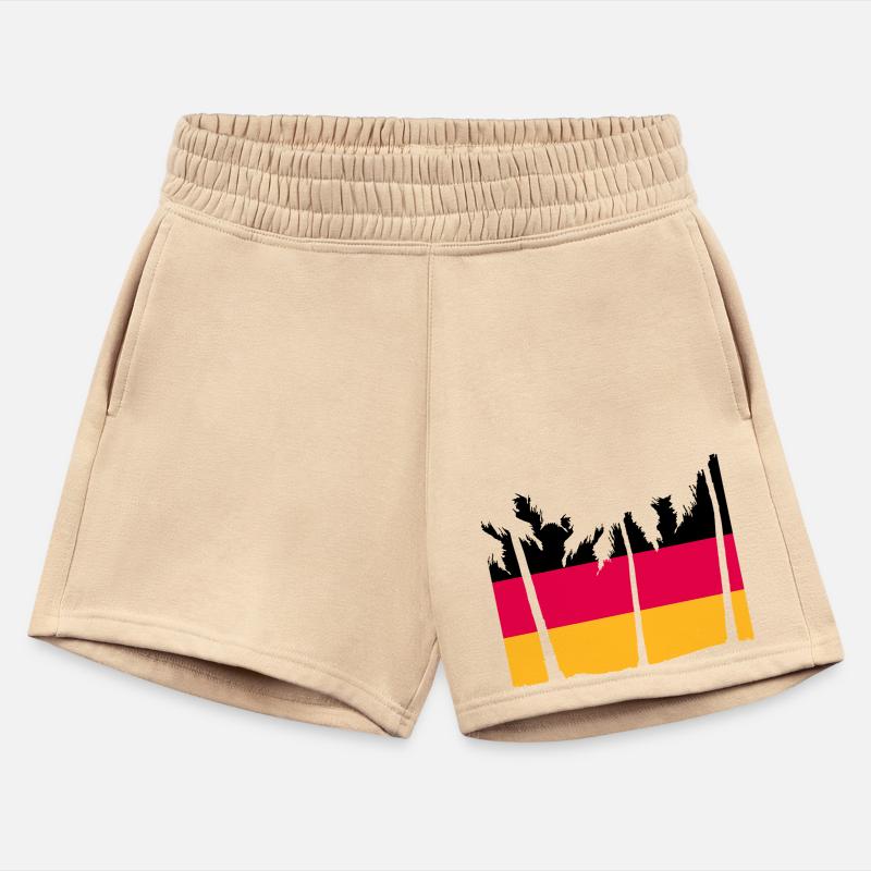 Germany Flag Black Red Gold Palms German Stripes