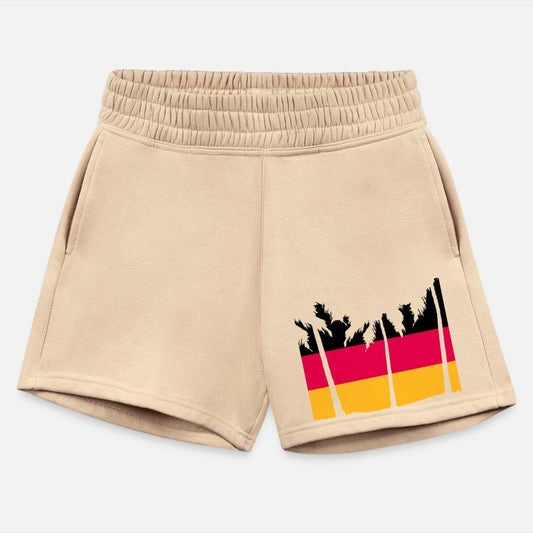 Germany Flag Black Red Gold Palms German Stripes