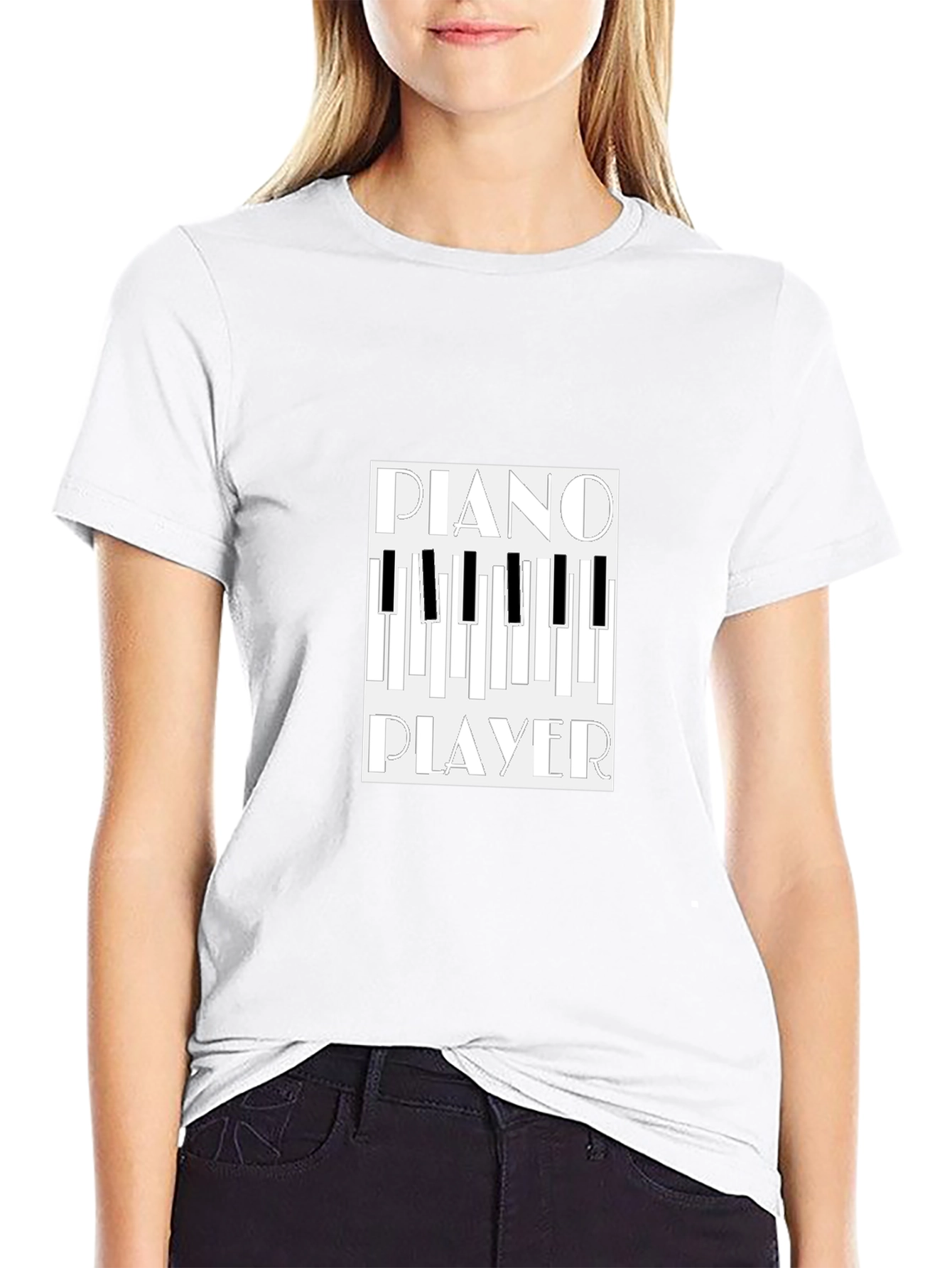 Piano Player Graphic Tee - Cool Music Lover Shirt