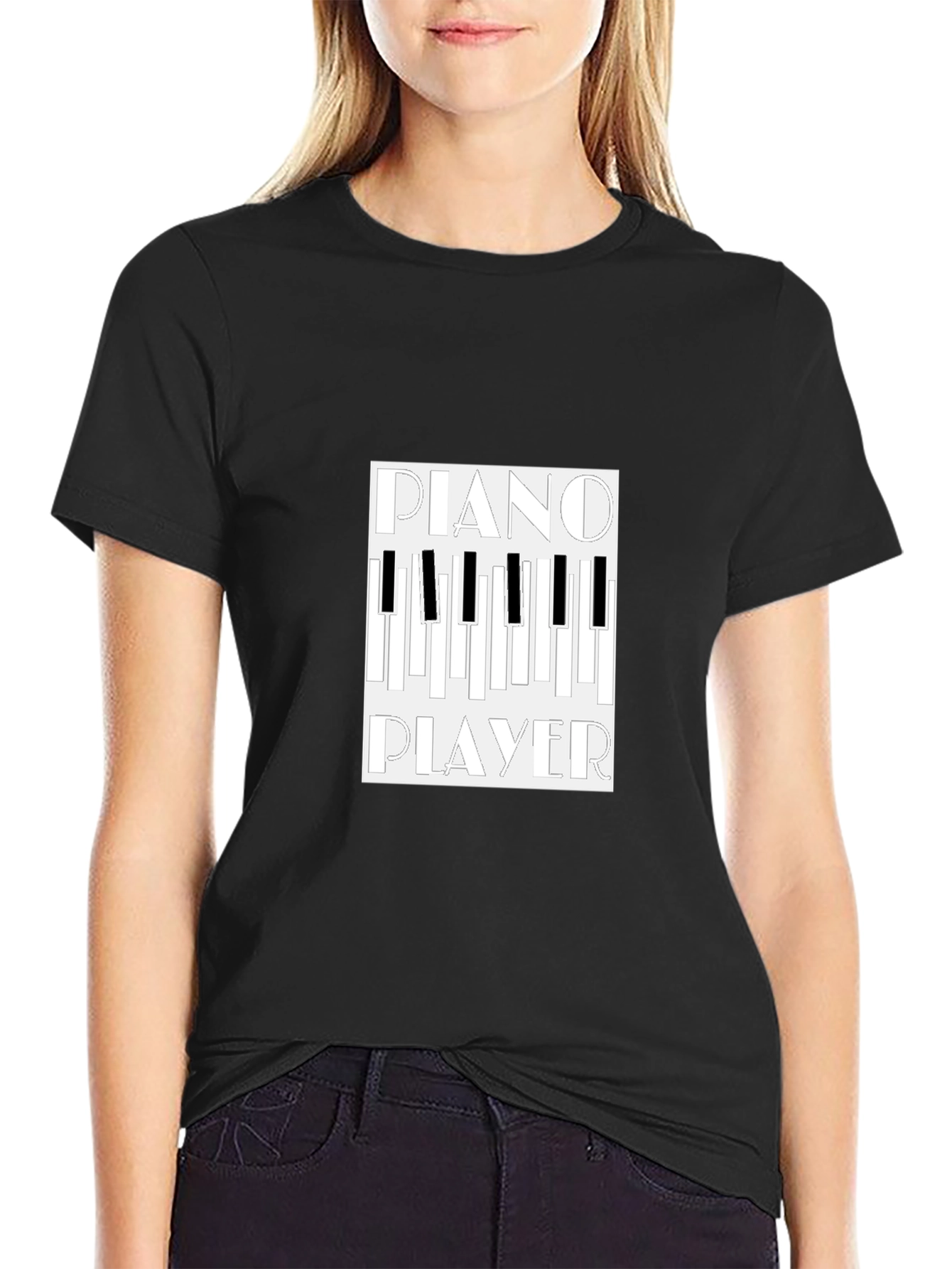 Piano Player Graphic Tee - Cool Music Lover Shirt