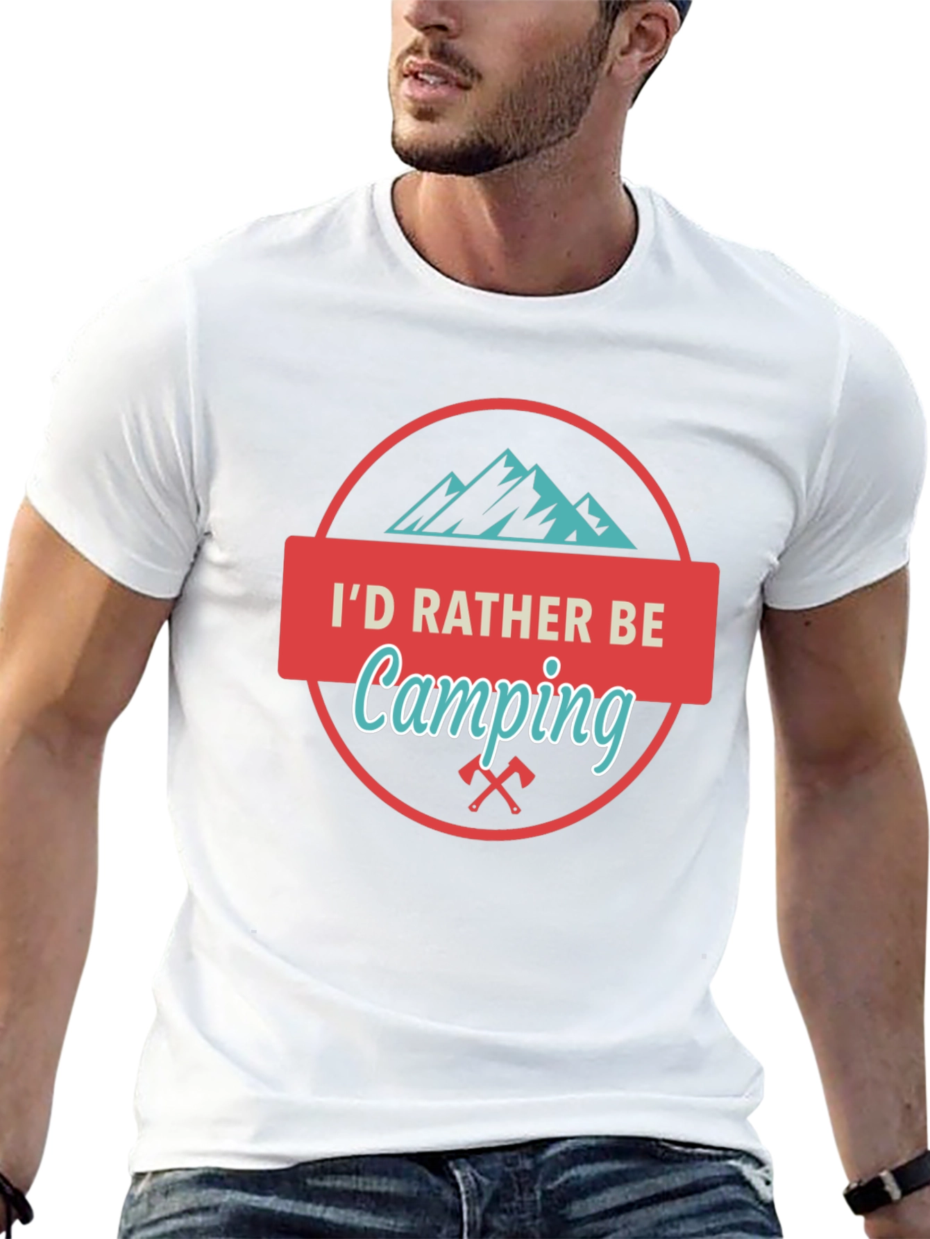 Id Rather Be Camping Graphic Tee