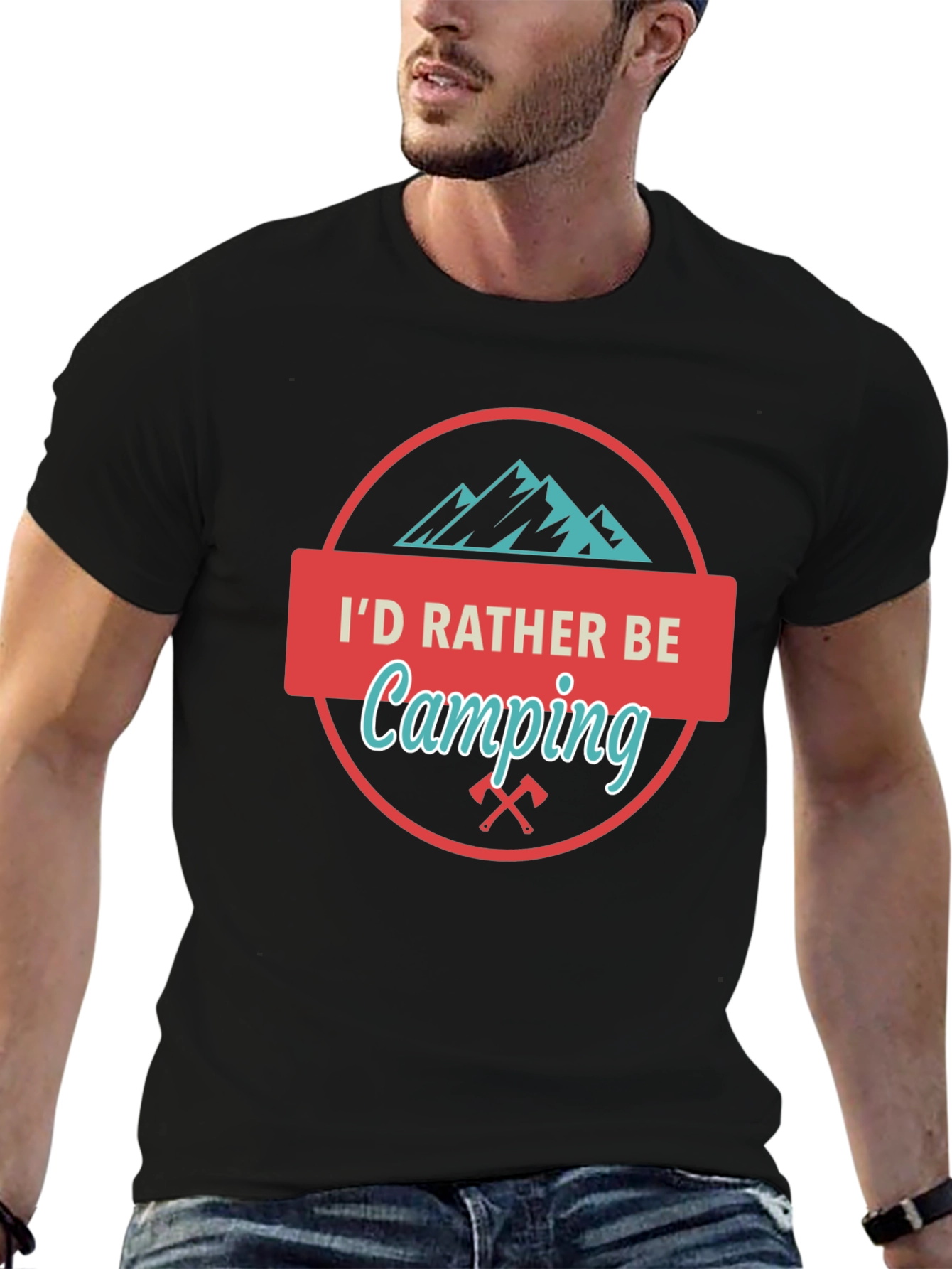 Id Rather Be Camping Graphic Tee