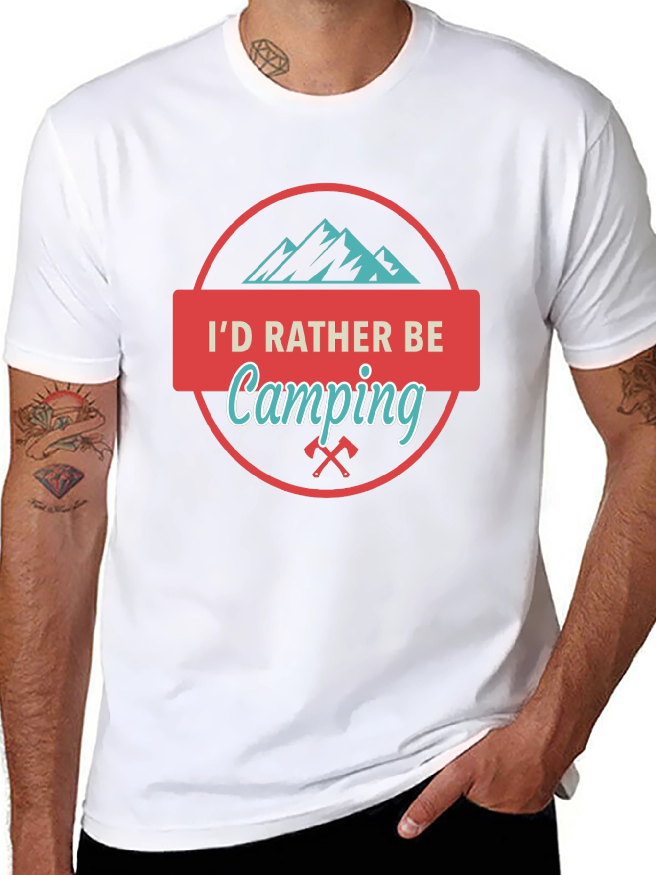 Id Rather Be Camping Graphic Tee