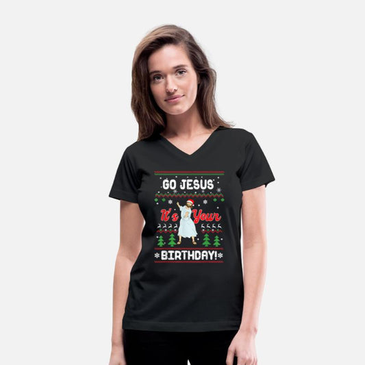 Go Jesus Its Your Birthday Ugly Christmas Xmas Gif