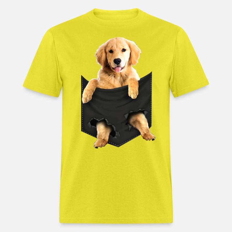 Golden Retriever Pocket Mid Classic dogs T Shirt