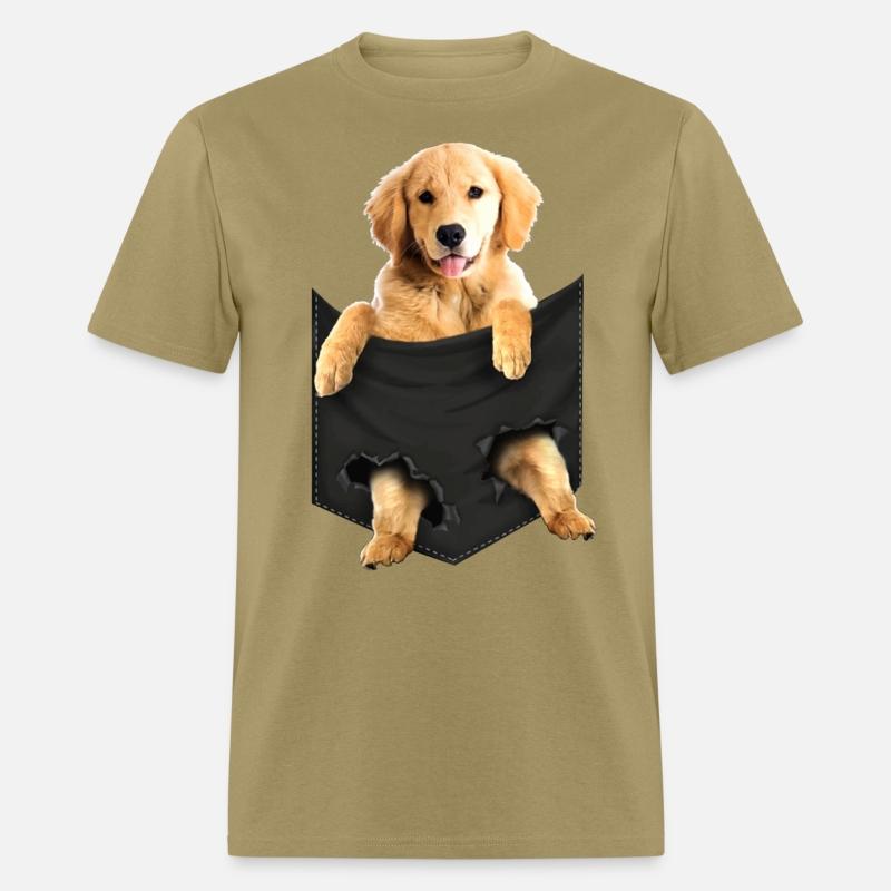 Golden Retriever Pocket Mid Classic dogs T Shirt