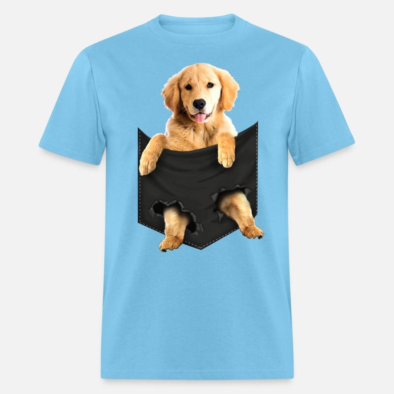 Golden Retriever Pocket Mid Classic dogs T Shirt