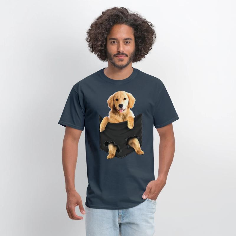 Golden Retriever Pocket Mid Classic dogs T Shirt