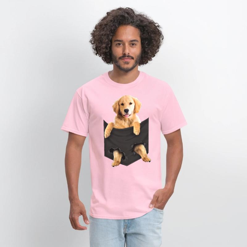 Golden Retriever Pocket Mid Classic dogs T Shirt