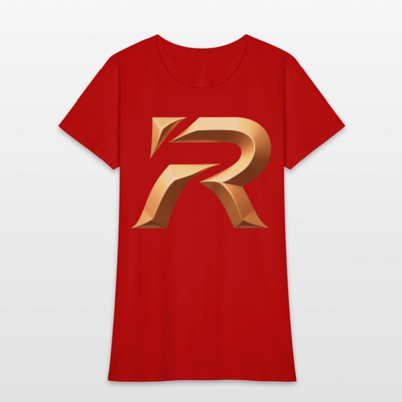 Golden Stylized Letter R