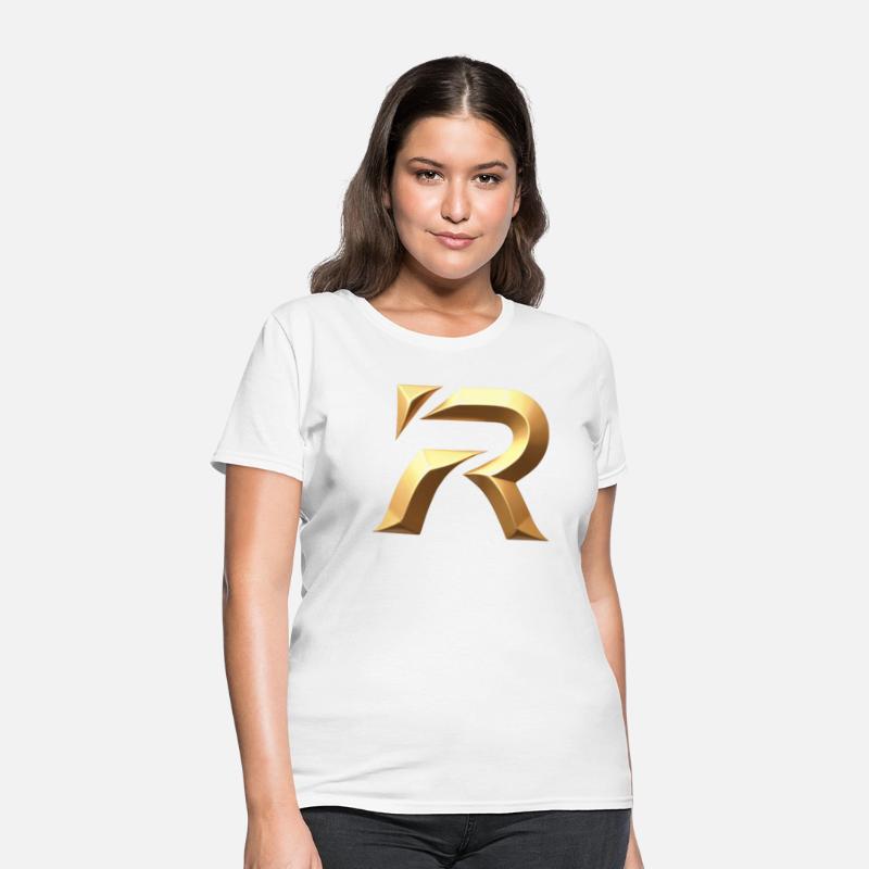 Golden Stylized Letter R