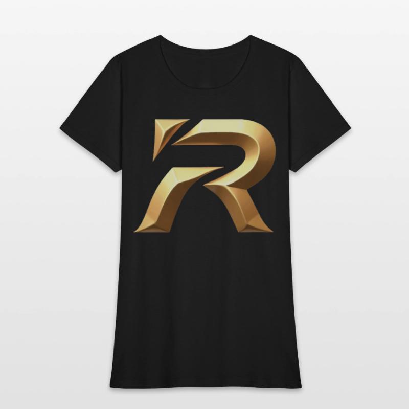 Golden Stylized Letter R