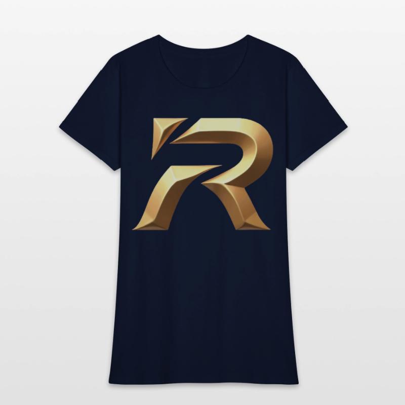 Golden Stylized Letter R