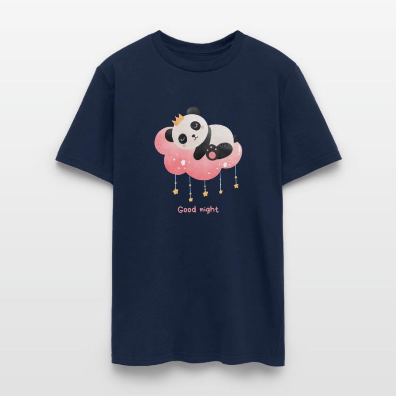 Good Night Cute Panda Sleeping On Cloud