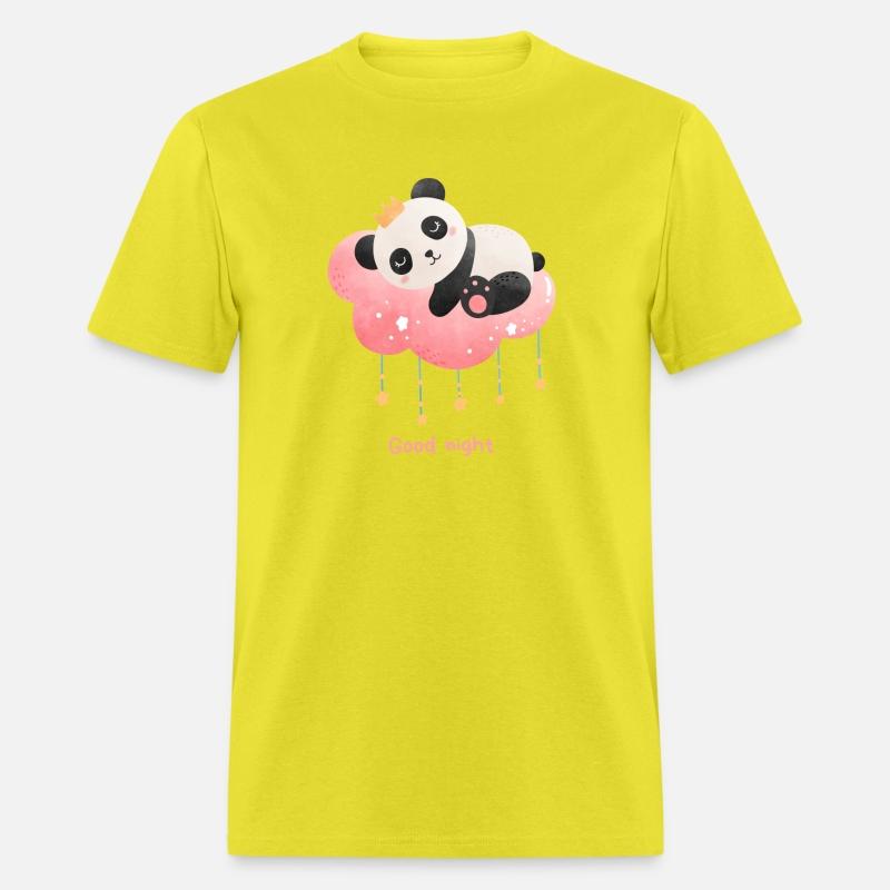 Good Night Cute Panda Sleeping On Cloud