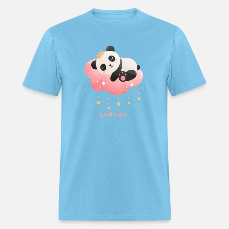 Good Night Cute Panda Sleeping On Cloud