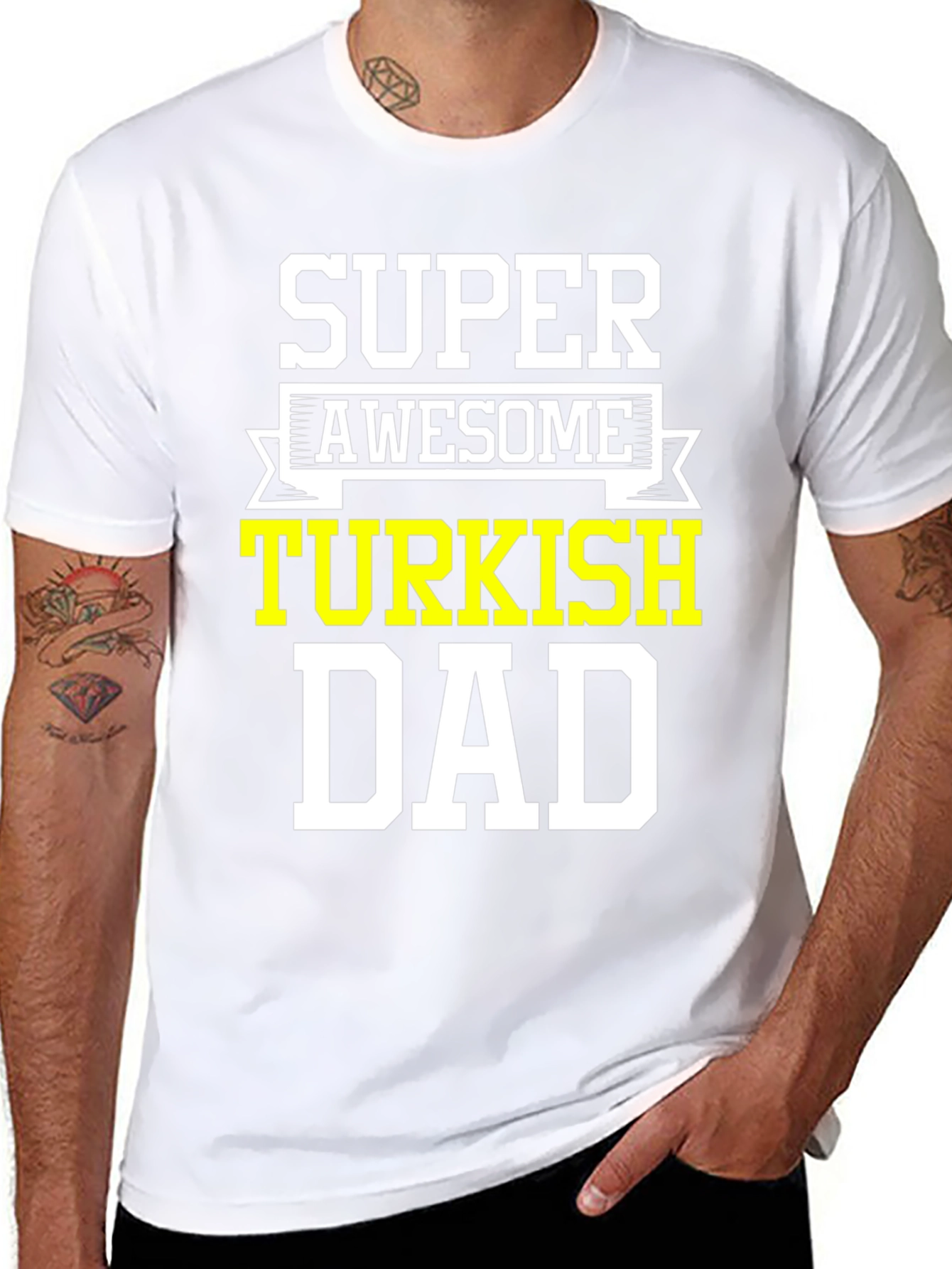 Super Awesome Turkish Dad T-Shirt