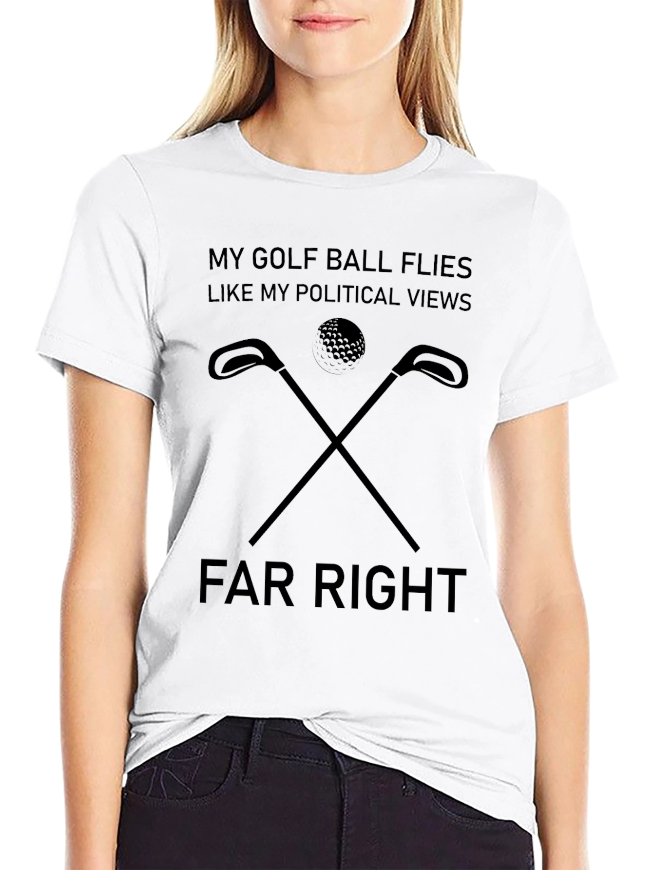 Funny Golf Political Tee - Far Right Humor