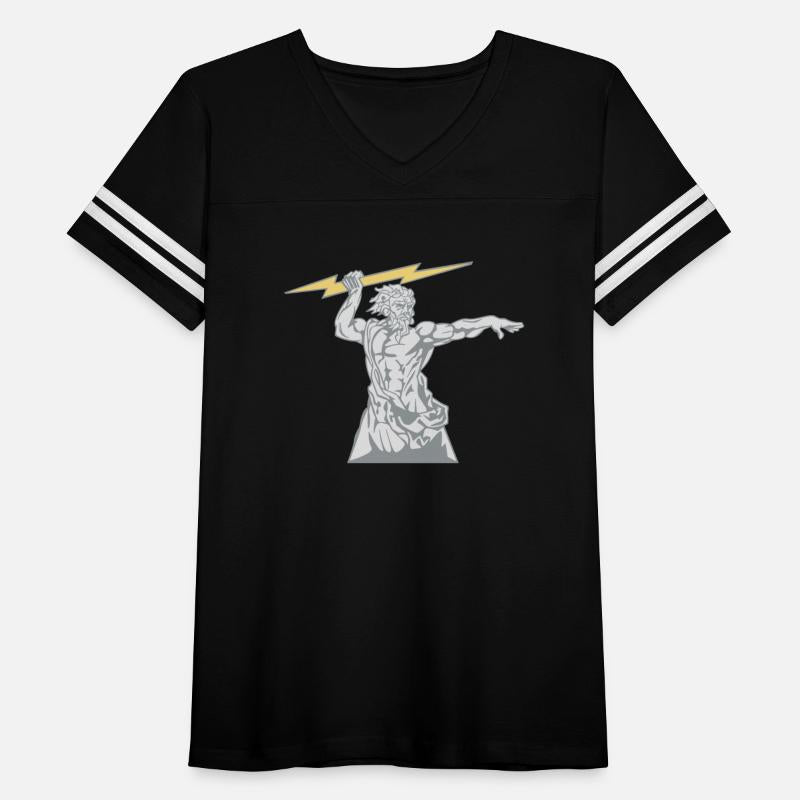 Greek mythology Zeus lightning bolt silhouette