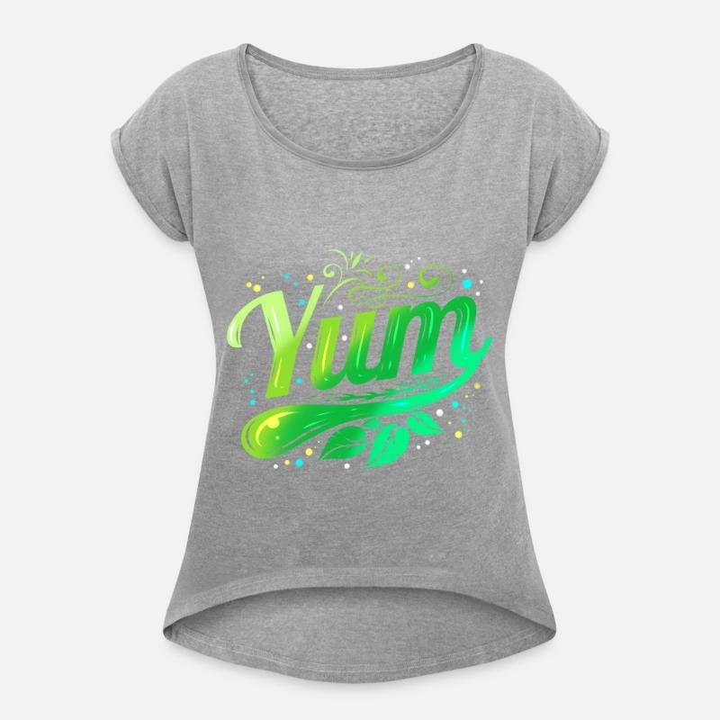 Green Leaves Yum Logo for Vegetarian - Go Vegan