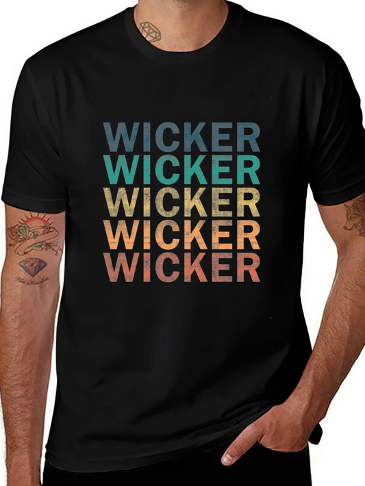 Vintage Style Wicker T-Shirt
