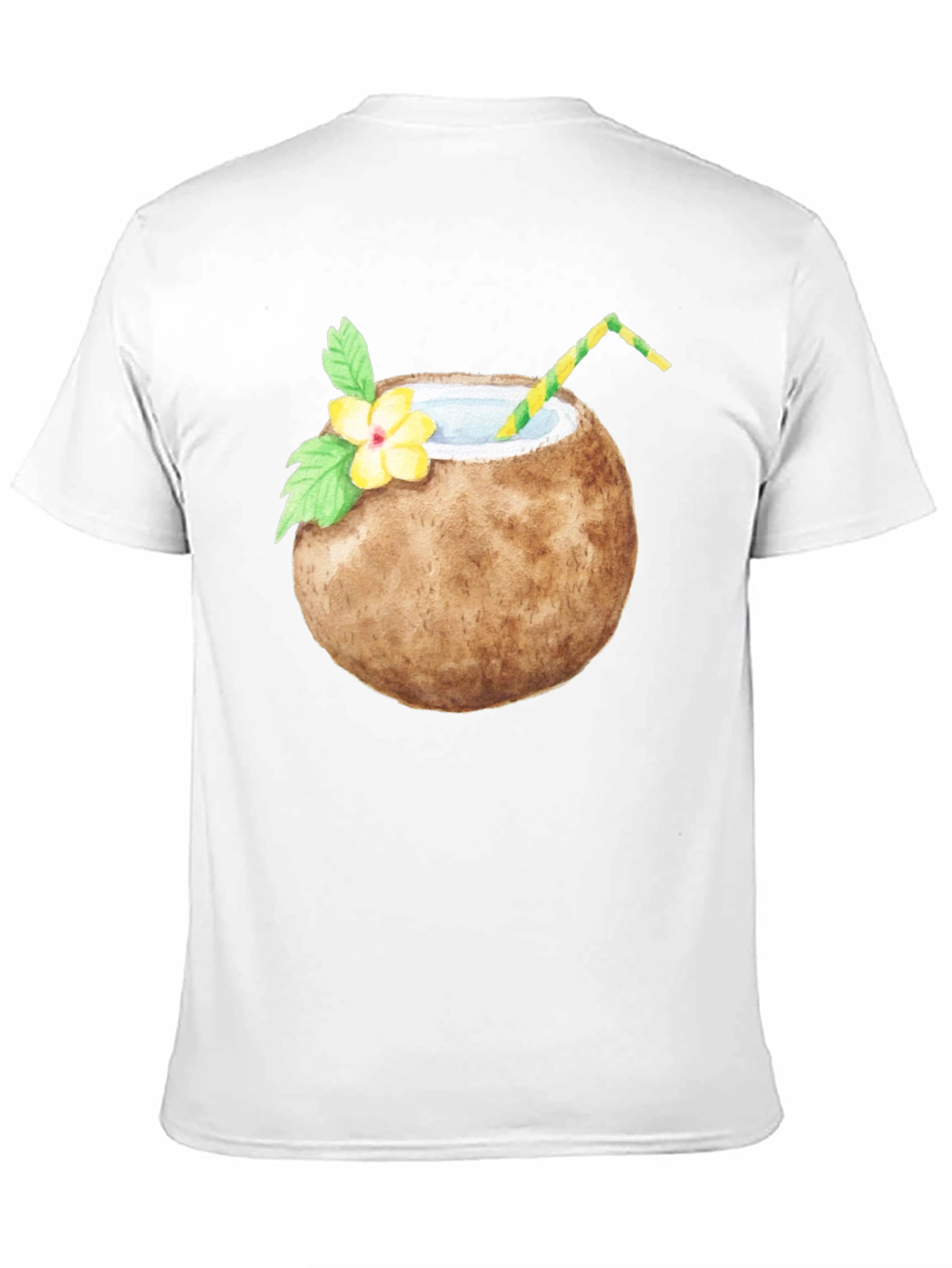 Coconut Drink Graphic Tee - Tropical T-Shirt