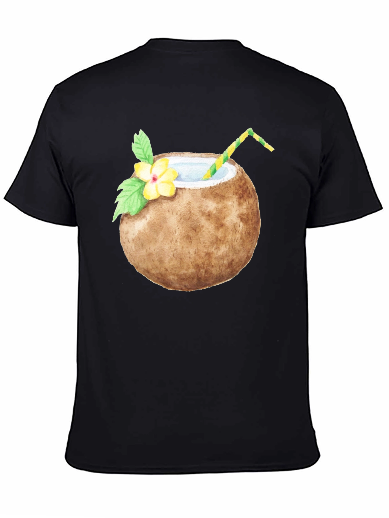 Coconut Drink Graphic Tee - Tropical T-Shirt