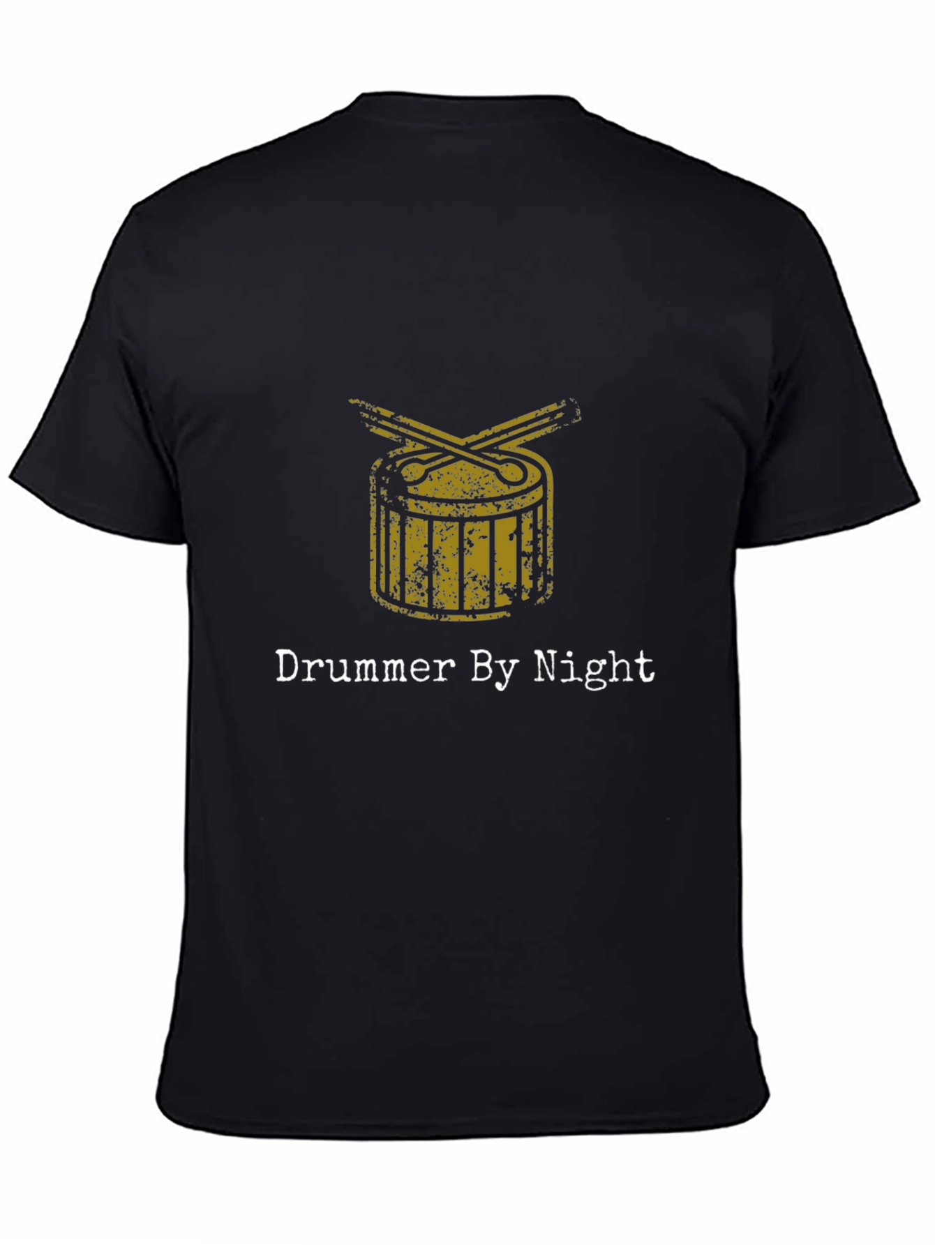 Drummer By Night Black Graphic Tee