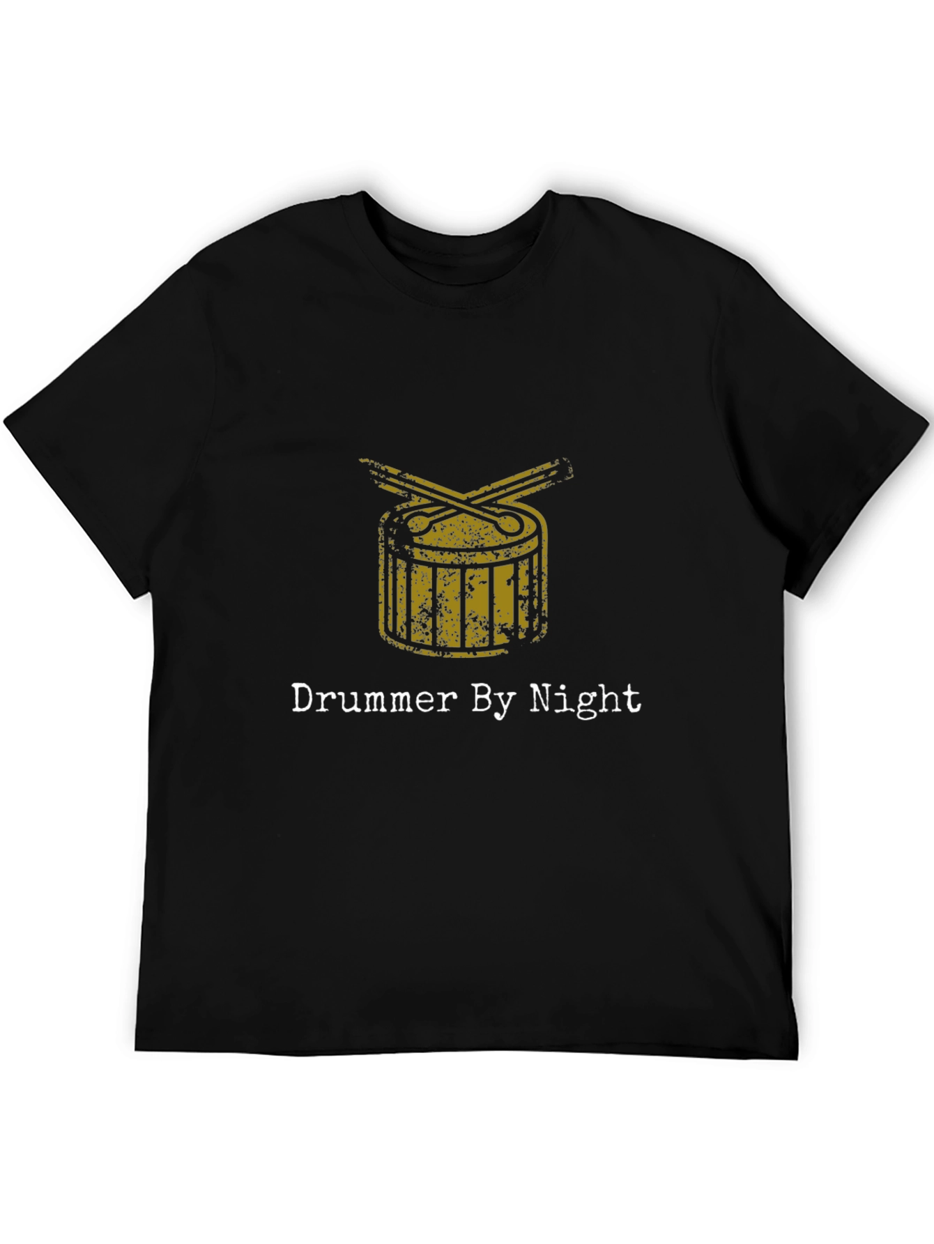Drummer By Night Black Graphic Tee