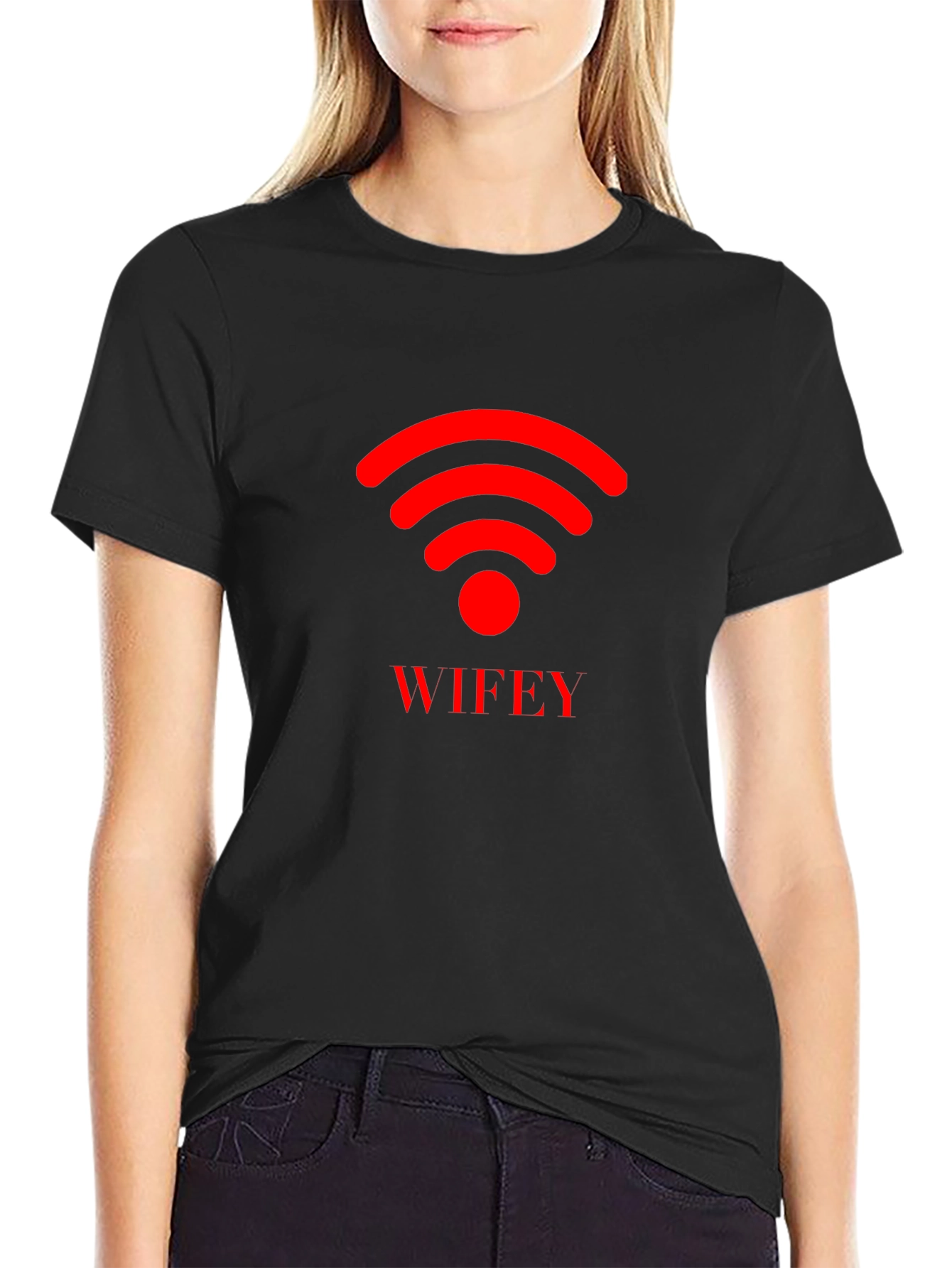 Wifey Graphic Tee - Black