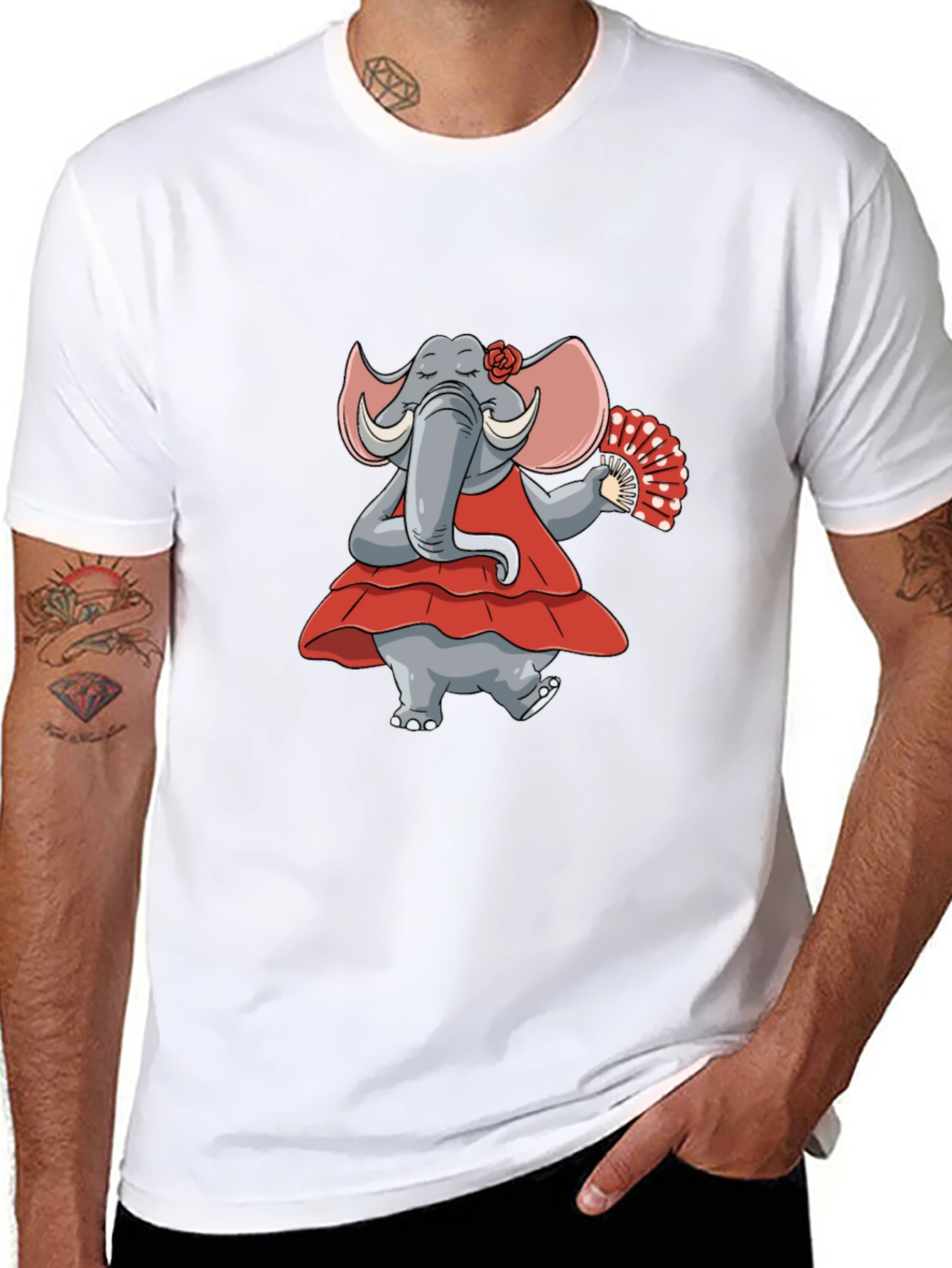 Dancing Elephant Graphic Tee